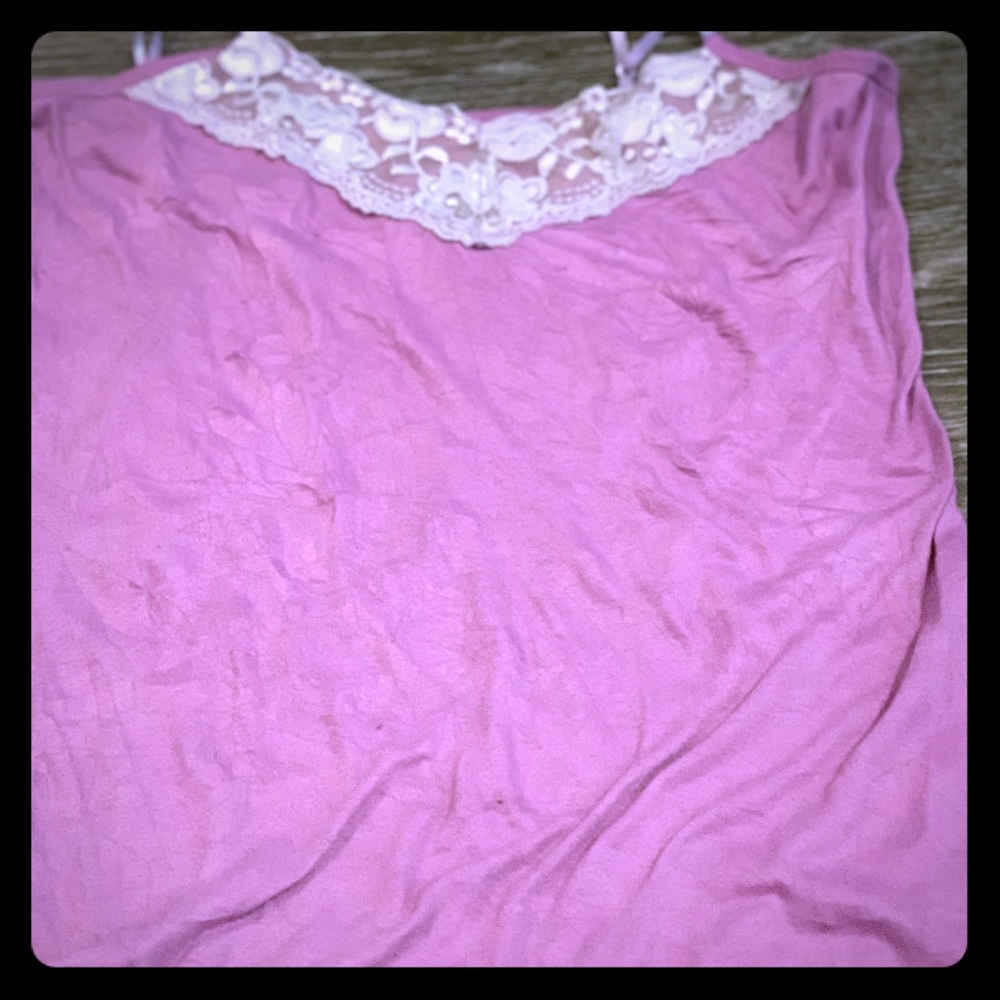 Crushed Lace Tank Top